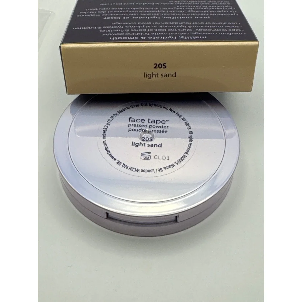 Tarte Face Tape Pressed Powder 20S‎ Light Sand Mattifying Hydrating Smooth BNIB